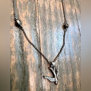 Lucky Brand Love Bird Silver Necklace